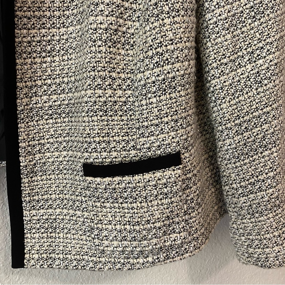 Alex Marie Open Front Tweed Jacket 18W Plus Size Knit Blazer Coatigan Old Money - Picture 3 of 8
